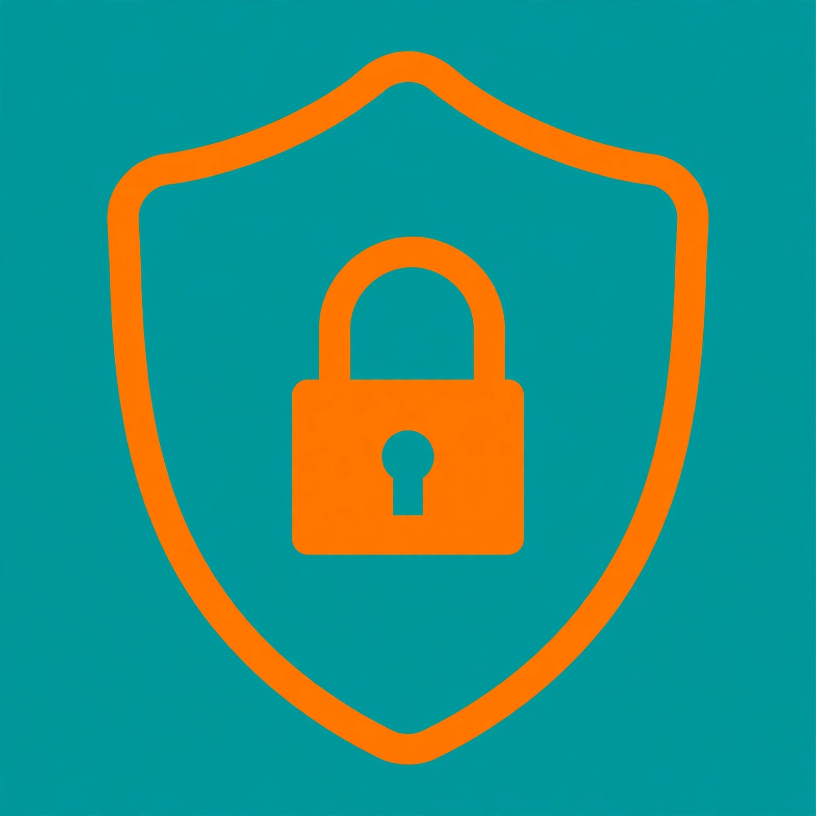 Cybersecurity and data protection icon