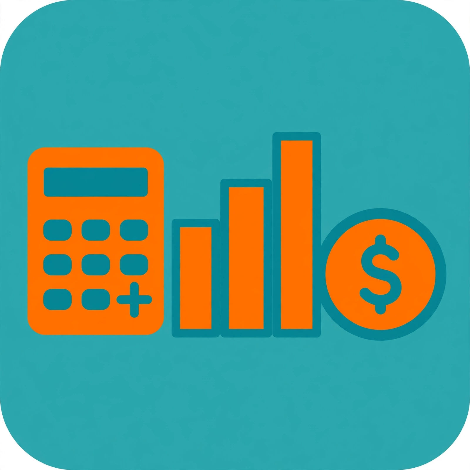 Financial management and cash flow icon