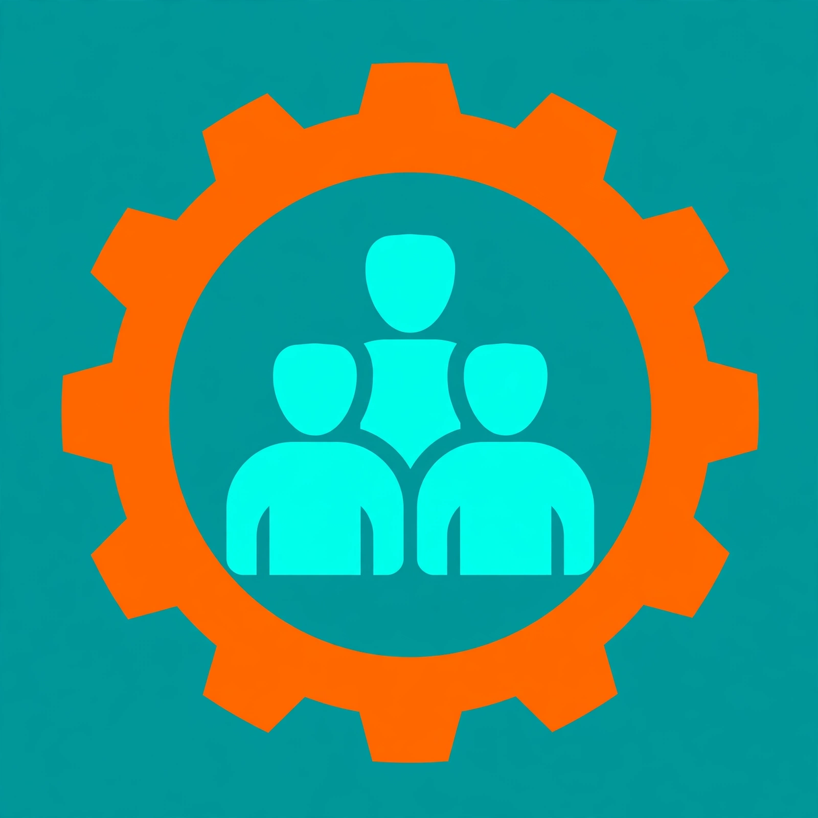 Workforce and team management icon